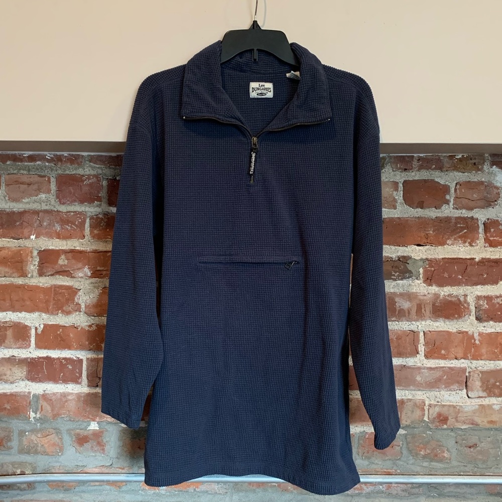 Vintage Lee Dungarees 1/4 Zip | Mens Size Medium